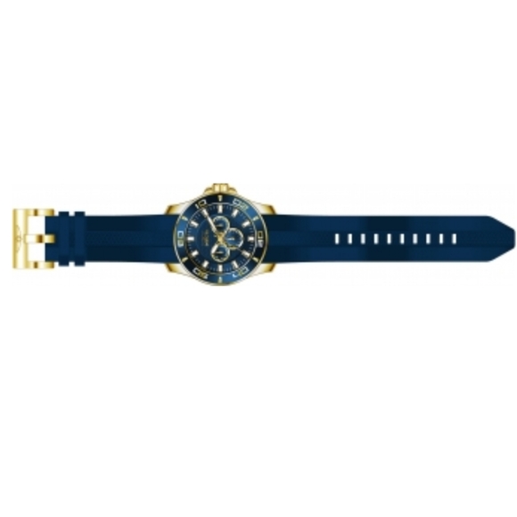 NEW Invicta Pro Diver Mens Watch 28002, 50mm Steel Gold Tone Case, Blue Band - Picture 3 of 11